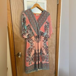 Pink Boho Dress
